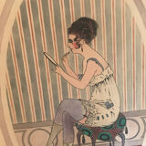 Painting on cardboard