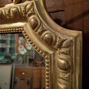 Large antique gilded mirror in Louis XV style