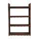 Large shelf wall in wood with friezes