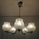 Art deco chandelier with 5 arms of light