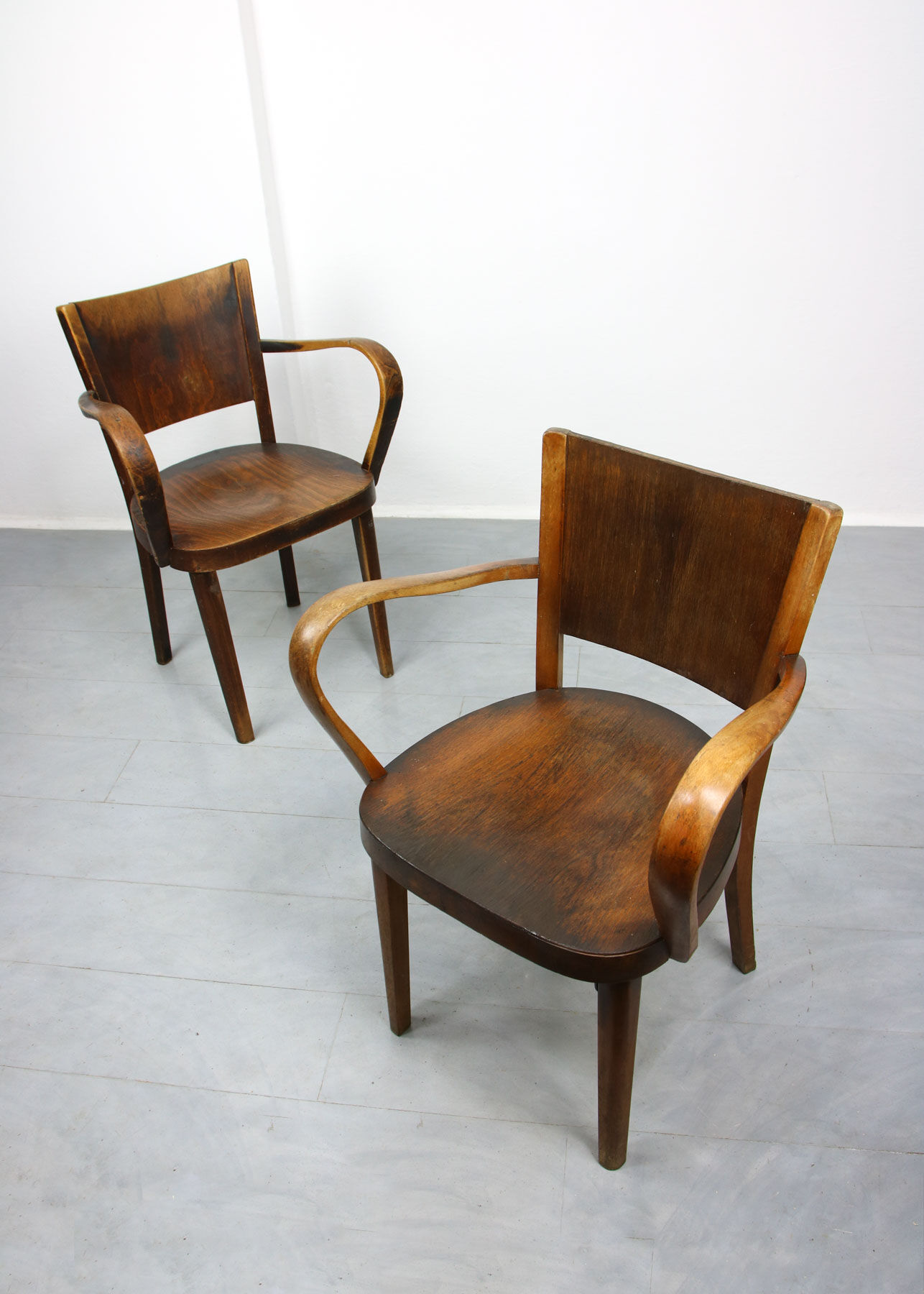 Bentwood B47 armchairs by Michael Thonet, 1930