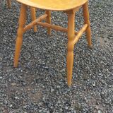 Set of 4 bistro chairs stamped Baumann