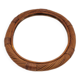 Rattan mirror