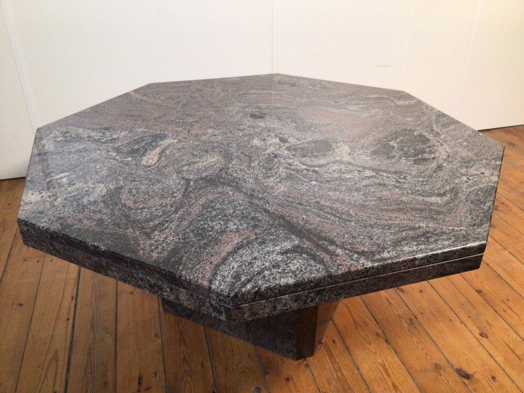 marble octagonal coffee table
