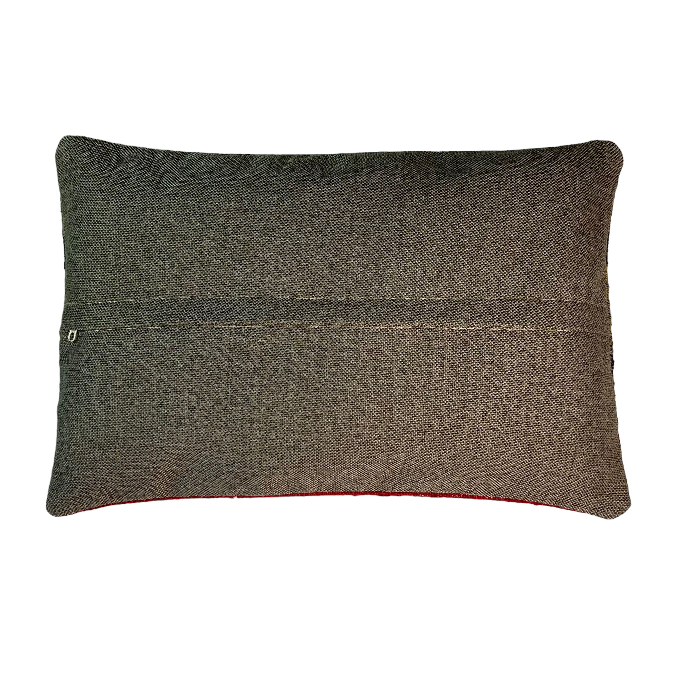 Vintage turkish kilim cushion cover, 30 x 50 cm