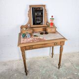 Louis XVI style dresser with pink marble