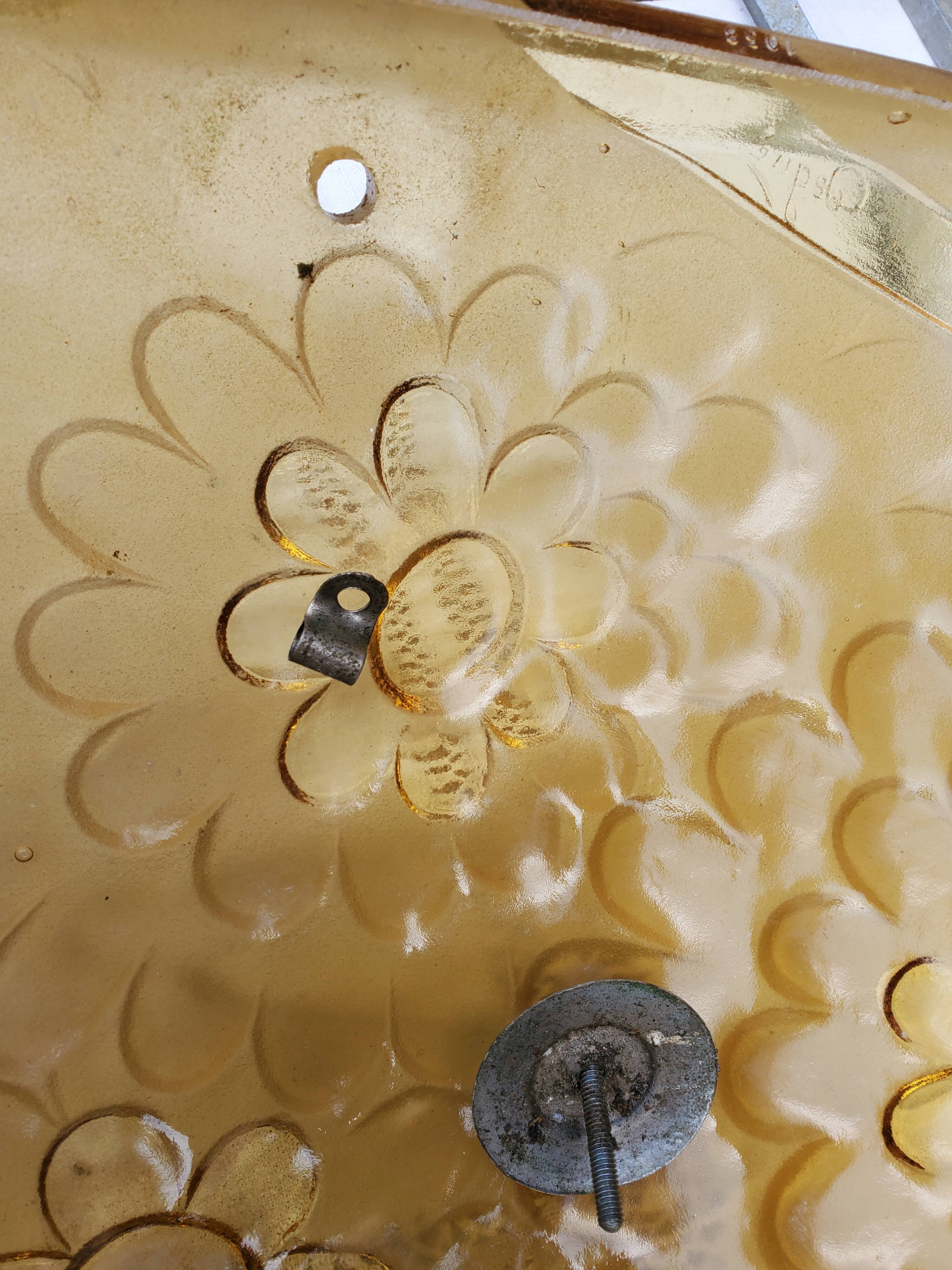 Suspension basin marguerite art deco