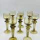 Lot de 8 verres à vin Roemer verts