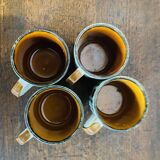 Set of 4 cups Motif Noix Belguim Boch