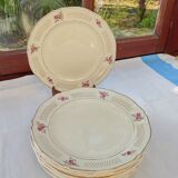 Set 10 flat plates and St Amand dish