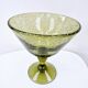 Vintage fruit bowl blown glass biot glassware unique piece