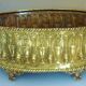 Old planter, repelled brass, nineteenth century, antique décor