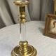 Brass and Lucite Candle Holder