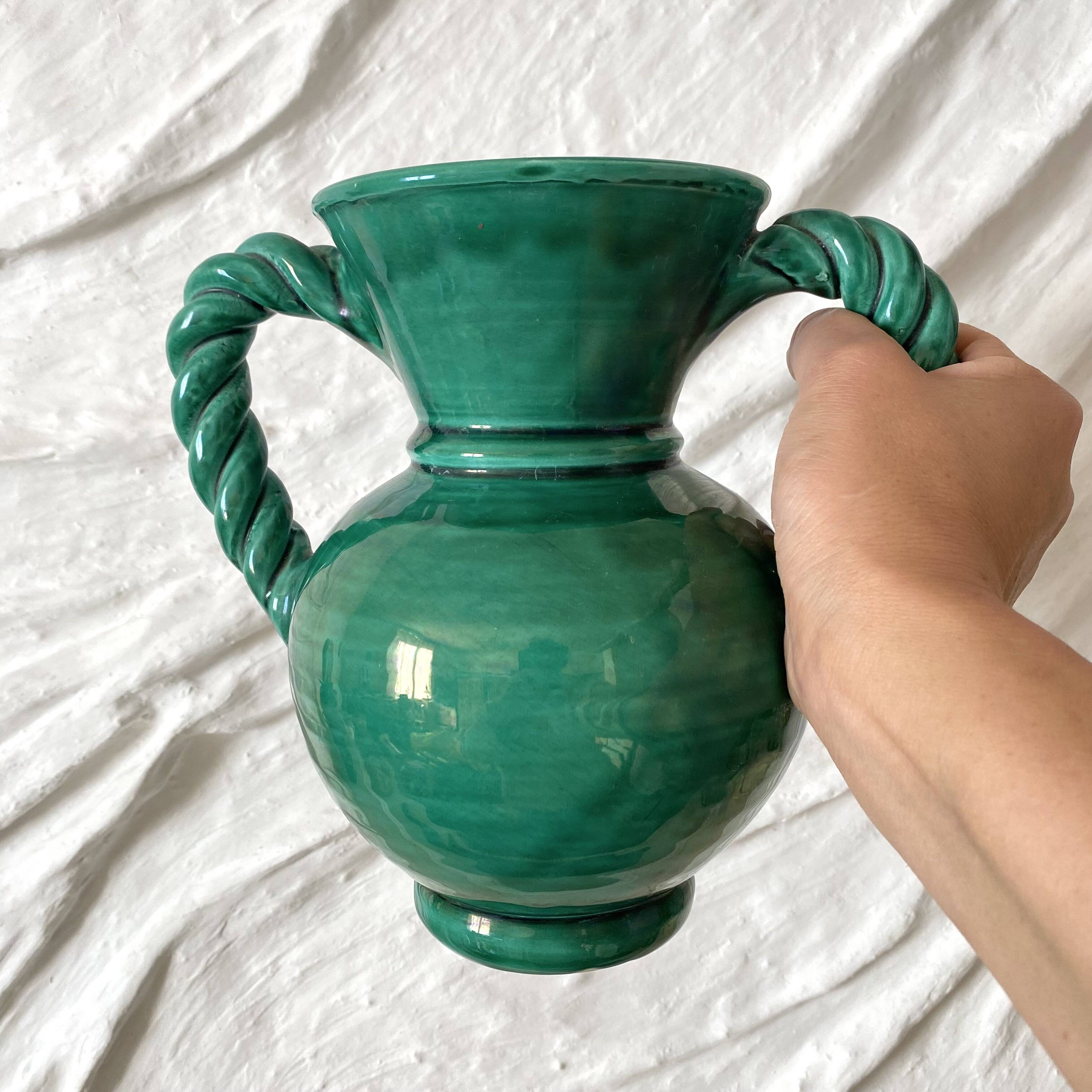 Twisted Vallauris vase from the 1950s.