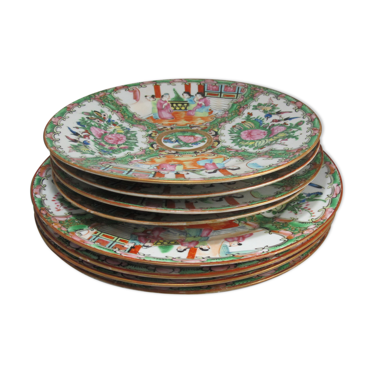 Set of 8 Chinese plates China early twentieth century