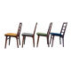 Four elegant chairs from the mid-20th century