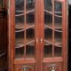 Louis XV style display cabinet. Hand-painted in gold, carved from solid oak.