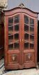Louis XV style display cabinet. Hand-painted in gold, carved from solid oak.