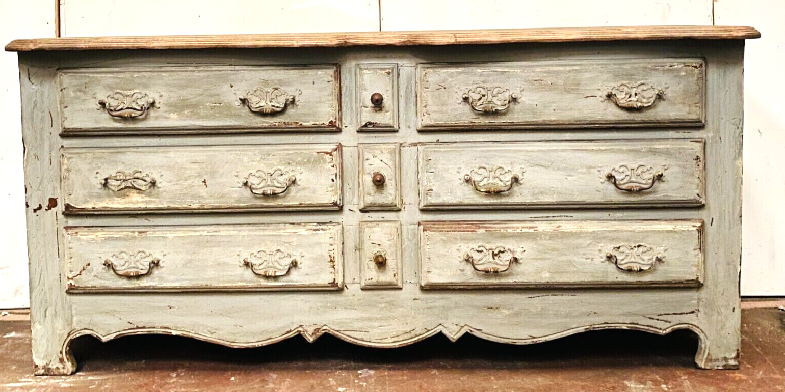 Storage cabinet patinated wood XX Century