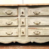 Storage cabinet patinated wood XX Century