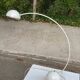 Modernist white curved desk lamp 1980