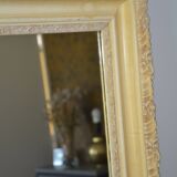 Old carved wooden mirror frame