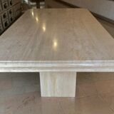 Travertine dining table
