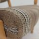 1970s, pair of Scandinavian armchairs, furniture wool, solid oak wood.