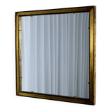 Brass square mirror, 1960s.
