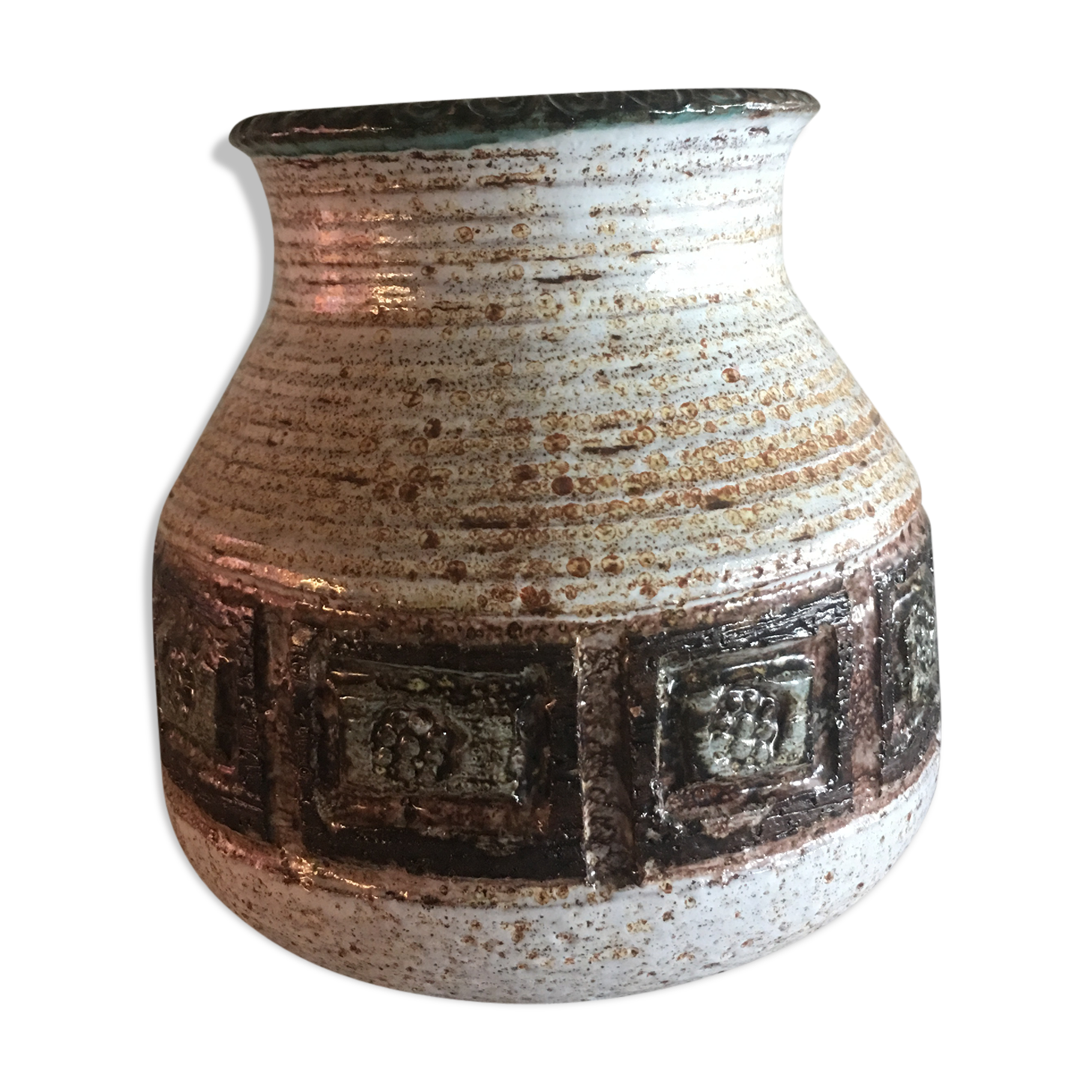 Marcel Giraud signed ceramic vase