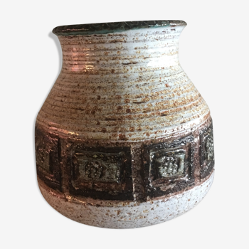 Marcel Giraud signed ceramic vase