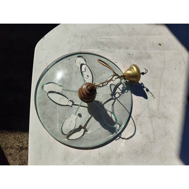 Vintage glass pendant from the 1960s.