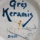 Vase en grés émaillé, art déco vers 1920, signé Kèramis, Charles Catteau