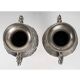 Pair of Silver Metal Vases, Asia
