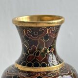 Cloisonne enamel vase