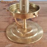 Pressed glass table lamp