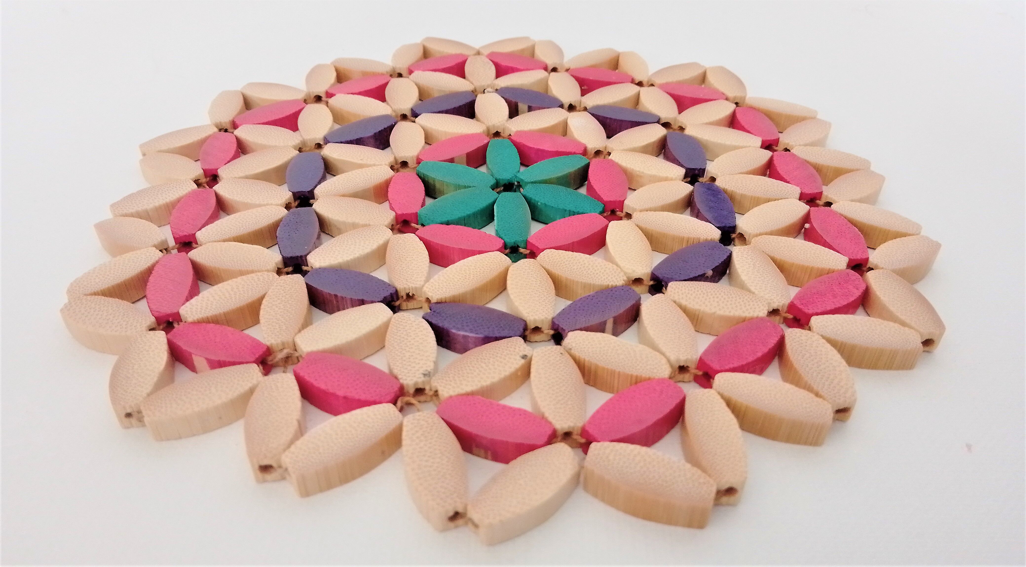 Colored wooden bead trivia