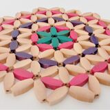 Colored wooden bead trivia