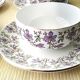 Antique tea service in Sarreguemines U&C earthenware.