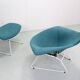 Harry Bertoia for Knoll International Bird Chair and Ottoman