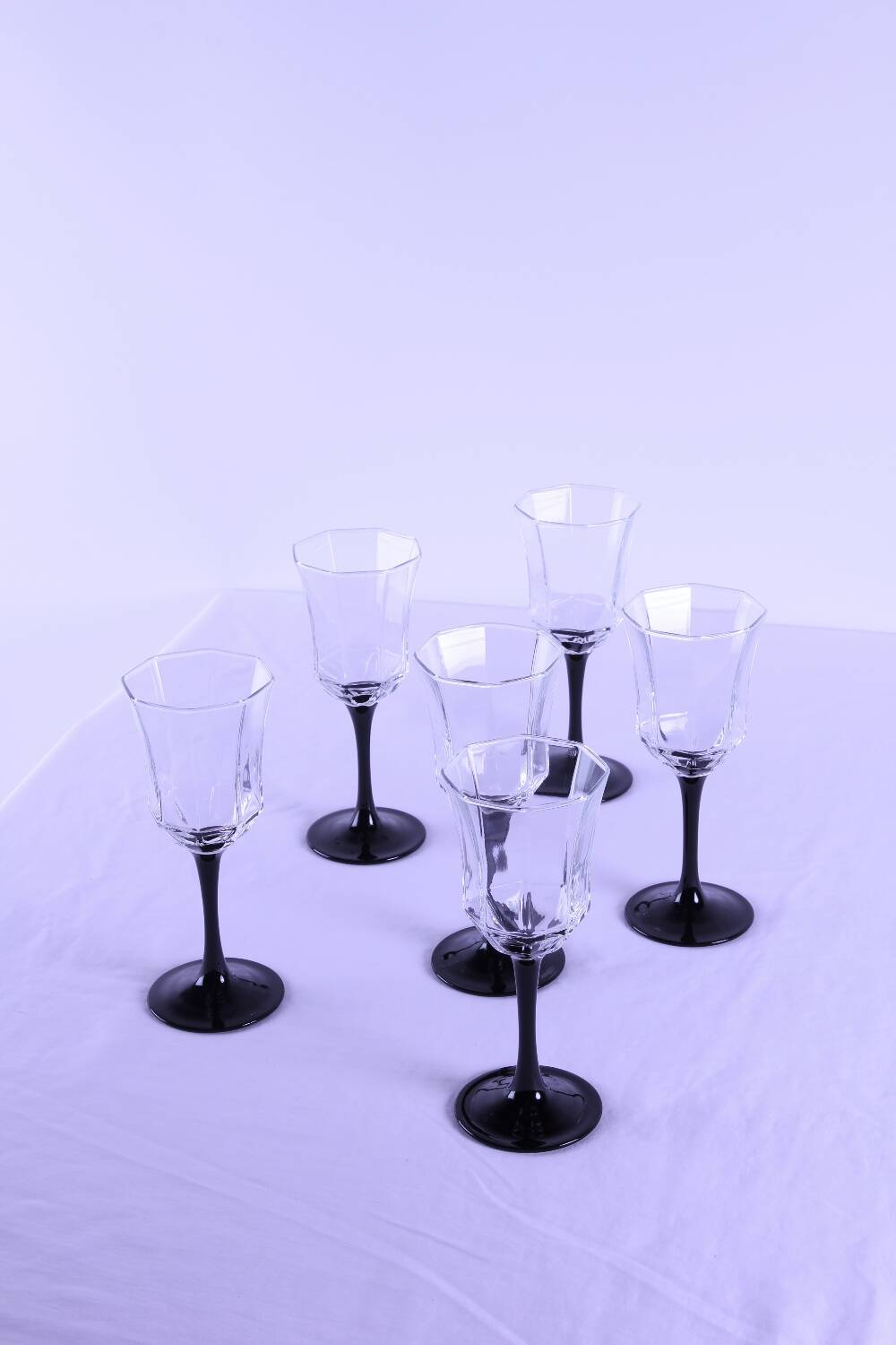 6 Arcoroc wine glasses for Esso