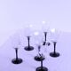 6 Arcoroc wine glasses for Esso