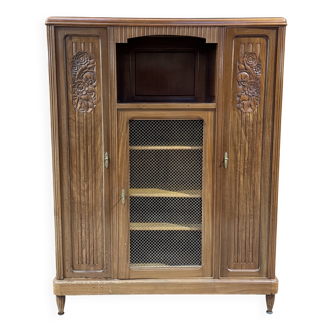 Art Deco Walnut Office Cabinet