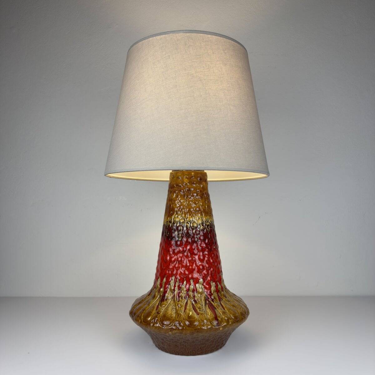 Lampe de table vintage en céramique Lava de Kil Liboje, Ancienne Yougoslavie, années 1960