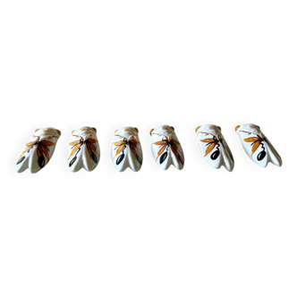 Set of 6 old Louis Sicard knife holders
