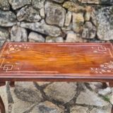 Coffee table in brass marquetry