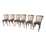 6 chaises bistrot Baumann des années 60