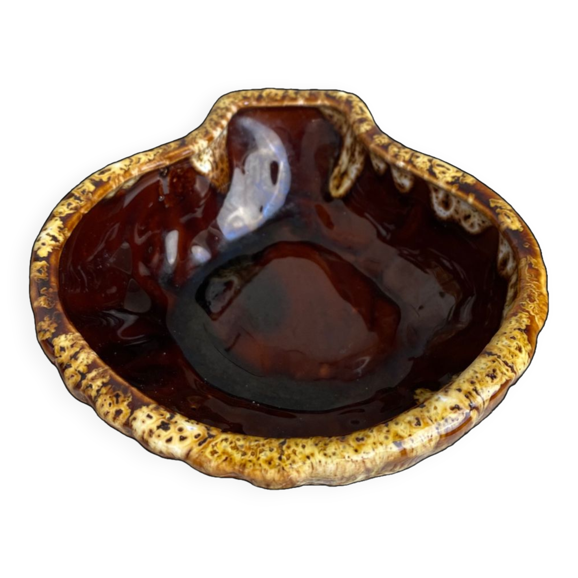 Vallauris ceramic empty pocket bowl