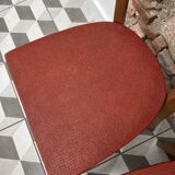 Pair of red bistro chairs