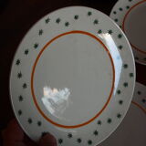 Lot de 6 asiettes Gien modéle Constellation création millefleurs